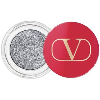 Valentino + Dreamdust Glitter Eyeshadow in Silver Spark