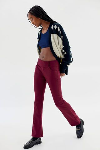 Urban Outfitters + Uo Y2k Belted Trouser Pant