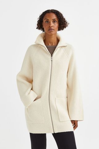 H&M + Cardigan With Zipper