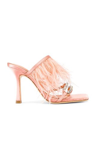 Song of Style + Feather Heels in Blush