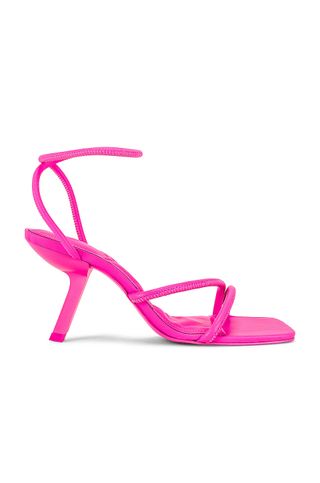 Schutz + Shalla Heels in Bright Pink