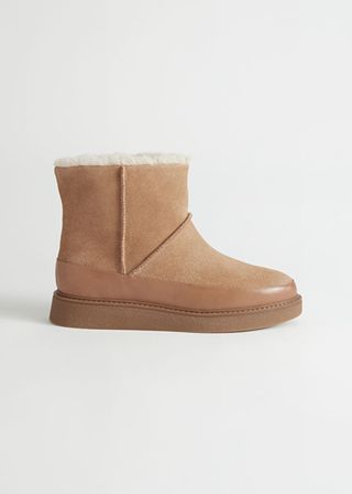 & Other Stories + Lined Leather Winter Boots