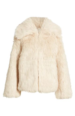 & Other Stories + Oversize Collar Faux Fur Coat