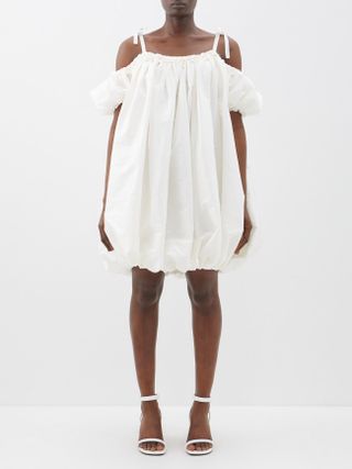The Meaning Well + Juliette Bubble-Hem Taffeta Mini Dress
