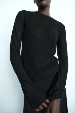 Zara + Wool and Alpaca Blend Knit Sweater