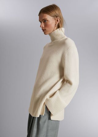 & Other Stories + Oversized Turtleneck Wool Sweater
