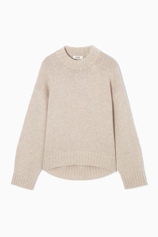 COS + Chunky Pure Cashmere Crew-Neck Jumper
