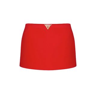 Valentino + Texture Double Crepe Skirt