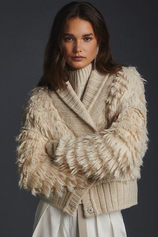 By Anthropologie + Textured Cardigan Sweater