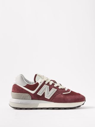 New Balance + 574 Suede Trainers