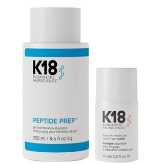K18 Biomimetic Hairscience + Peptide Prep Ph Maintenance Shampoo and Hair Mask Duo