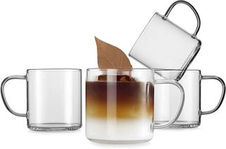 Luxu + Glass Coffee Mugs Set of 4
