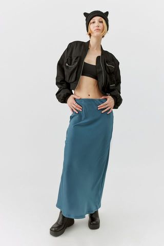 UO + Winona Satin Maxi Skirt