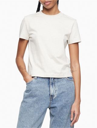 Calvin Klein + Archive Logo Relaxed Fit Crewneck T-Shirt