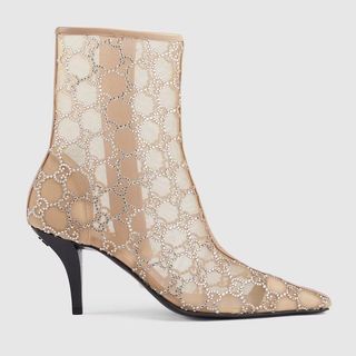 Gucci + Women's GG Mid-Heel Boots