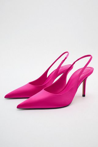 Zara + Slingback Heeled Shoes