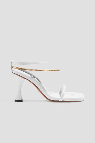 Proenza Schouler + Chain-Embellished Leather Sandals