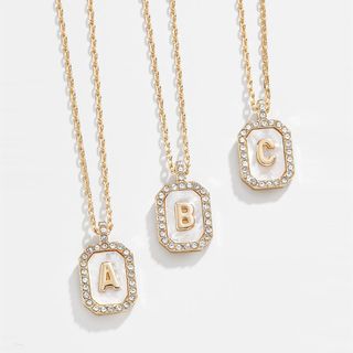 Baublebar + Gold & Pearl Initial Necklace