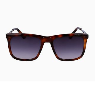 Calvin Klein + Modern Acetate Modified Rectangle Sunglasses