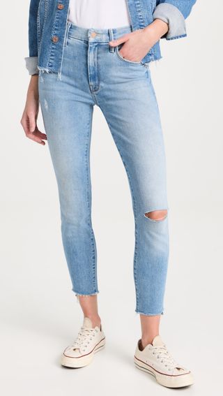 Mother + The Looker Step Ankle Fray Jeans