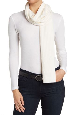 AllSaints + Ribbed Knit Scarf