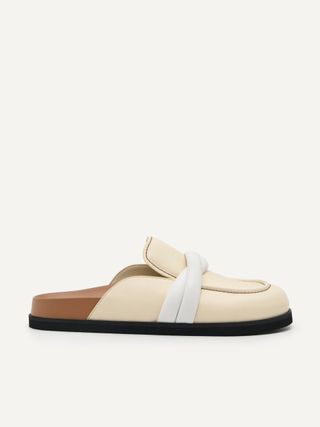 Pedro Shoes + Beige Slip-On Clogs