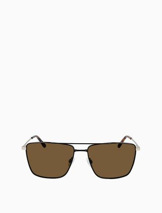 Calvin Klein + Gender Inclusive Metal Navigator Sunglasses