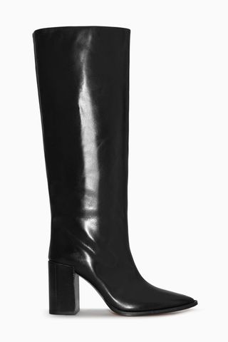 COS + Kee High Pointed Leather Boots