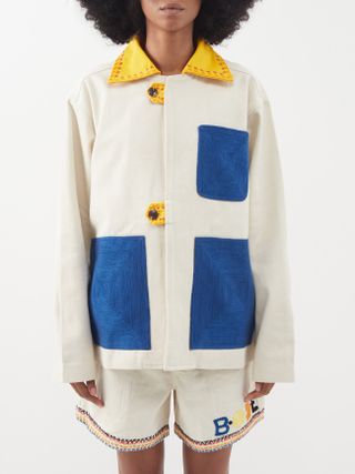 Bode + Donkey Party Embroidered Cotton Jacket