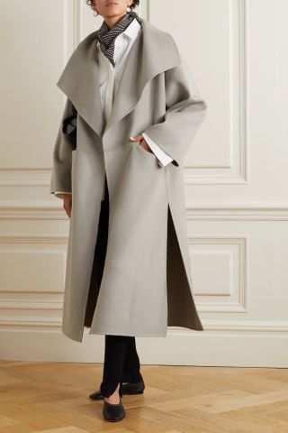 Toteme + Paneled Wool and Cashmere-Blend Coat