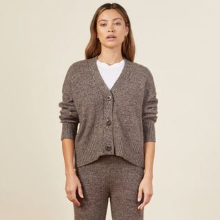 Monrow + Wool Cashmere Oversized Cardigan