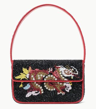 Staud + Tommy Beaded Bag in Lucky Dragon
