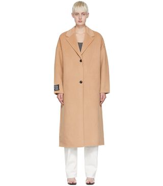Ksubi + Beige Kamille Wool Blend Coat