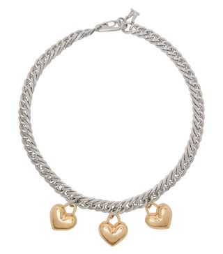 Marland Backus + SSENSE Exclusive Silver Triple Hearts Necklace
