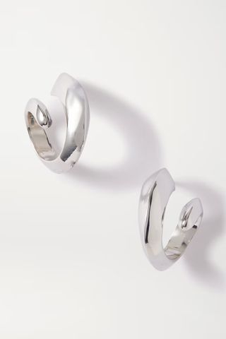 Bottega Veneta + Silver Hoop Earrings