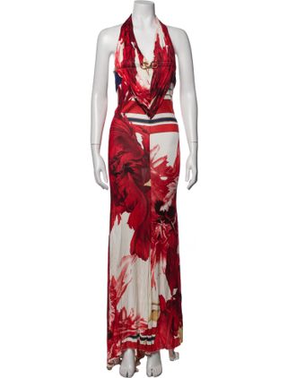 Roberto Cavalli + Printed Long Dress