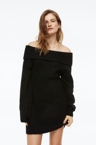 H&M + Off-the-Shoulder Bodycon Dress