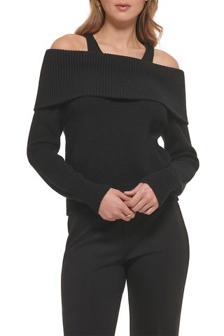 DKNY + Off the Shoulder Tank Sweater