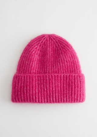 & Other Stories + Ribbed Mohair Blend Beanie