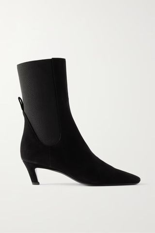 Toteme + The Mid Heel Suede Ankle Boots