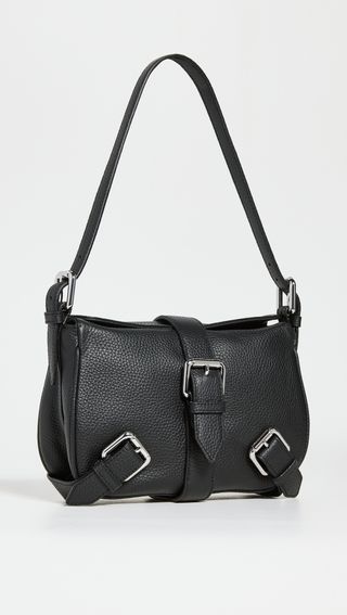By Far + Murphy Black Flat Grain Leather Bag