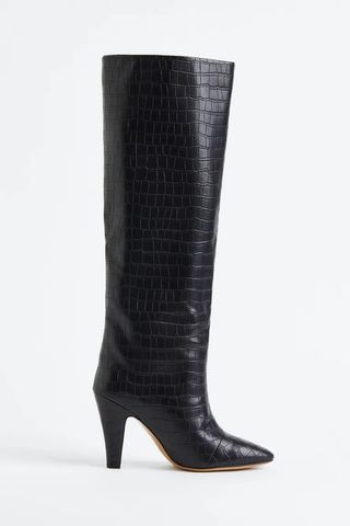 H&M + Knee-High Heeled Boots