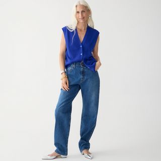 J.Crew + Slouchy-Straight Jean in Turney Wash