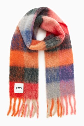 COS + Oversized Checked Scarf