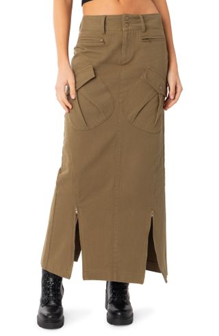 Edikted + Cierra Cargo Maxi Skirt