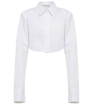 Frankie Shop + Uma Cropped Cotton Poplin Shirt