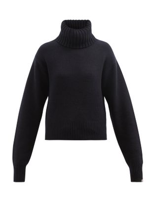 Extreme Cashmere + No.188 Happy Roll-Neck Stretch-Cashmere Sweater