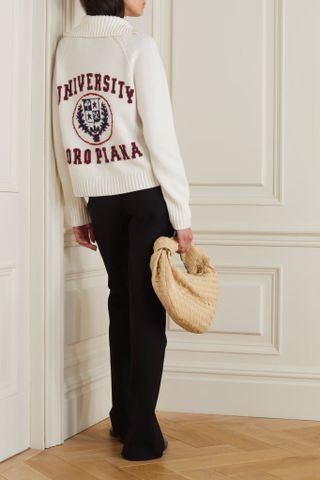 Loro Piana + Intarsia Cashmere Sweater