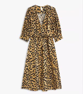 AND/oR + Skylar Animal Print Cotton Midi Dress