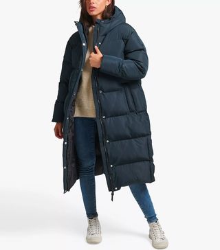 Superdry + Hooded Longline Puffer Coat